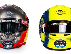 Sainz and Norris present their 2020 helmets