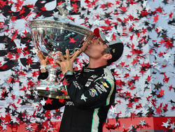 Simon Pagenaud presented with tropy and one million dollars