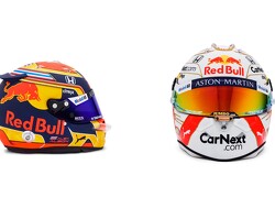 Verstappen and Albon show off their 2020 helmets