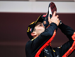 Ricciardo misses 'shoey' podium celebration