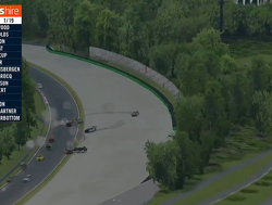 Chaos during the Supercars ESeries at Monza