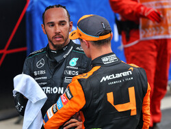 Hamilton wil niets zeggen over clash tussen Verstappen en Norris