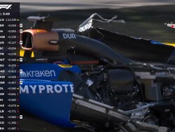 Albon verliest bodywork en zorgt voor chaos in kwalificatie