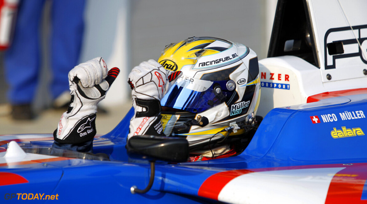 Nico Müller pakt zege in eerste GP3-race op Hungaroring