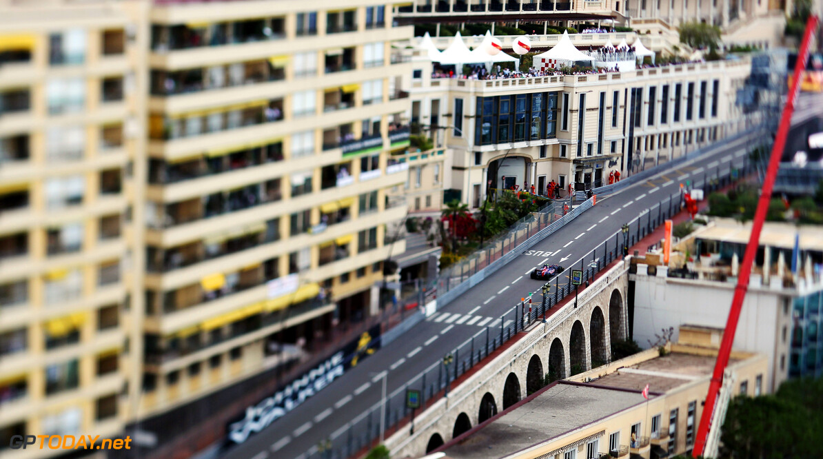 141017374KR286_Monaco_F1_Gr
MONTE CARLO, MONACO - MAY 24:  (EDITORS NOTE: A TILT AND SHIFT LENS WAS USED IN THE CREATION OF THIS IMAGE) Jean-Eric Vergne of France and Scuderia Toro Rosso drives during practice for the Monaco Formula One Grand Prix at the Monte Carlo Circuit on May 24, 2012 in Monte Carlo, Monaco.  (Photo by Mark Thompson/Getty Images) *** Local Caption *** Jean-Eric Vergne
Monaco F1 Grand Prix - Practice
Mark Thompson
Monte Carlo
Monaco

Formula One Racing F1