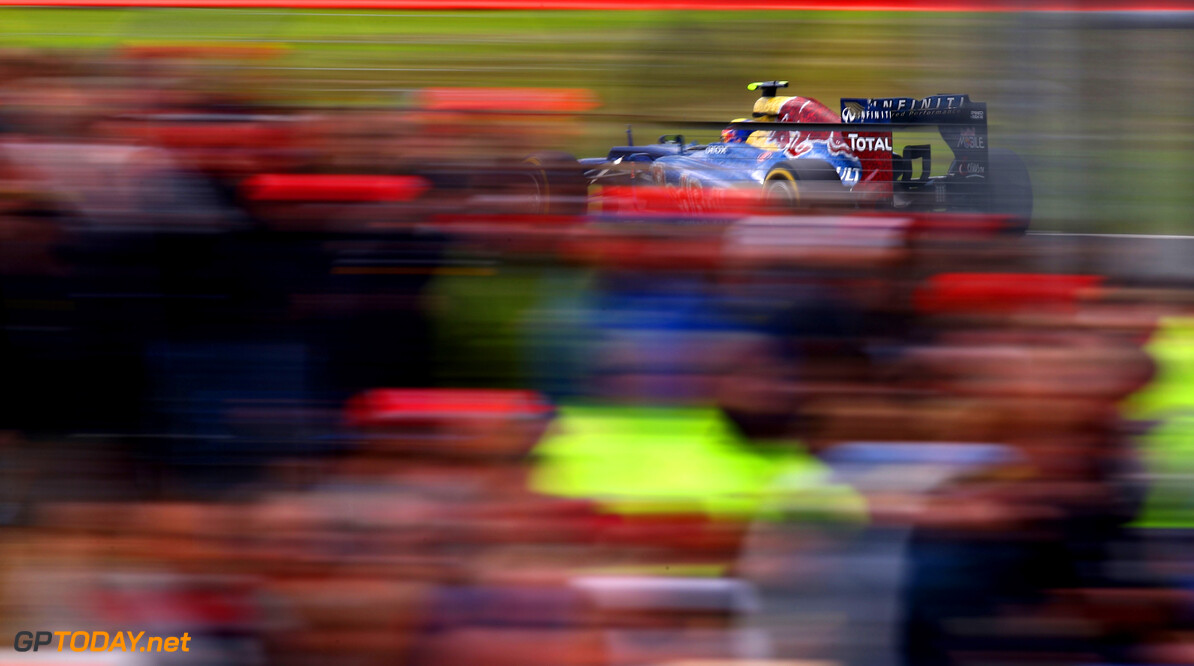 141017654KR00187_F1_Grand_P
NORTHAMPTON, ENGLAND - JULY 08:  Mark Webber of Australia and Red Bull Racing drives during the British Grand Prix at Silverstone Circuit on July 8, 2012 in Northampton, England.  (Photo by Clive Mason/Getty Images) *** Local Caption *** Mark Webber
F1 Grand Prix of Great Britain - Race
Clive Mason
Northampton
United Kingdom

Formula One Racing