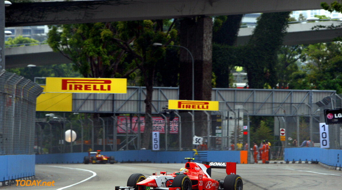 2012 GP2 Series. Round 12.
Marina Bay Circuit, Singapore. 23rd September 2012. 
Sunday Race.
Luiz Razia (BRA, Arden International). Action. 
World Copyright: Alastair staley/GP2 Media Service
ref: Digital Image _O9T1361.jpg




