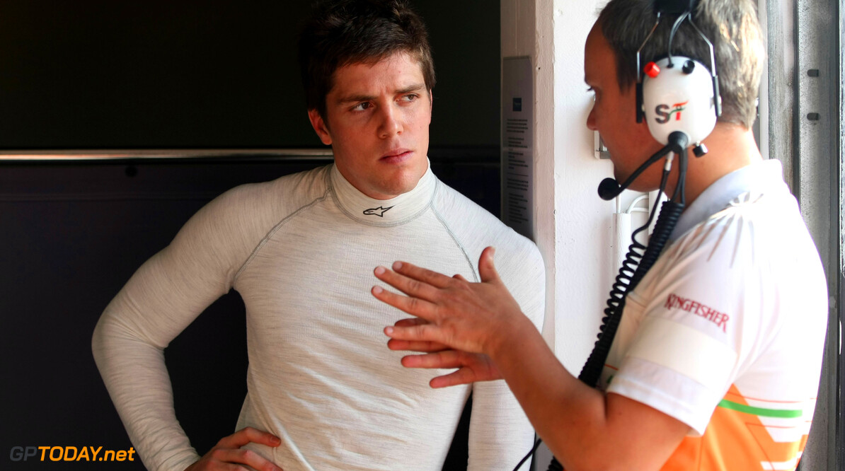Luiz Razia talking to Force India, Caterham and Marussia