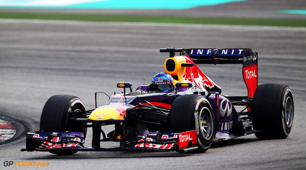 163375697KR00227_F1_Grand_P
KUALA LUMPUR, MALAYSIA - MARCH 24:  Sebastian Vettel of Germany and Infiniti Red Bull Racing drives during the Malaysian Formula One Grand Prix at the Sepang Circuit on March 24, 2013 in Kuala Lumpur, Malaysia.  (Photo by Mark Thompson/Getty Images) *** Local Caption *** Sebastian Vettel
F1 Grand Prix of Malaysia
Mark Thompson
Kuala Lumpur
Malaysia

Formula One Racing Malaysia F1 Grand Prix Malaysian Formula One Grand Pri Formula One Grand Prix formula 1 Auto Racing