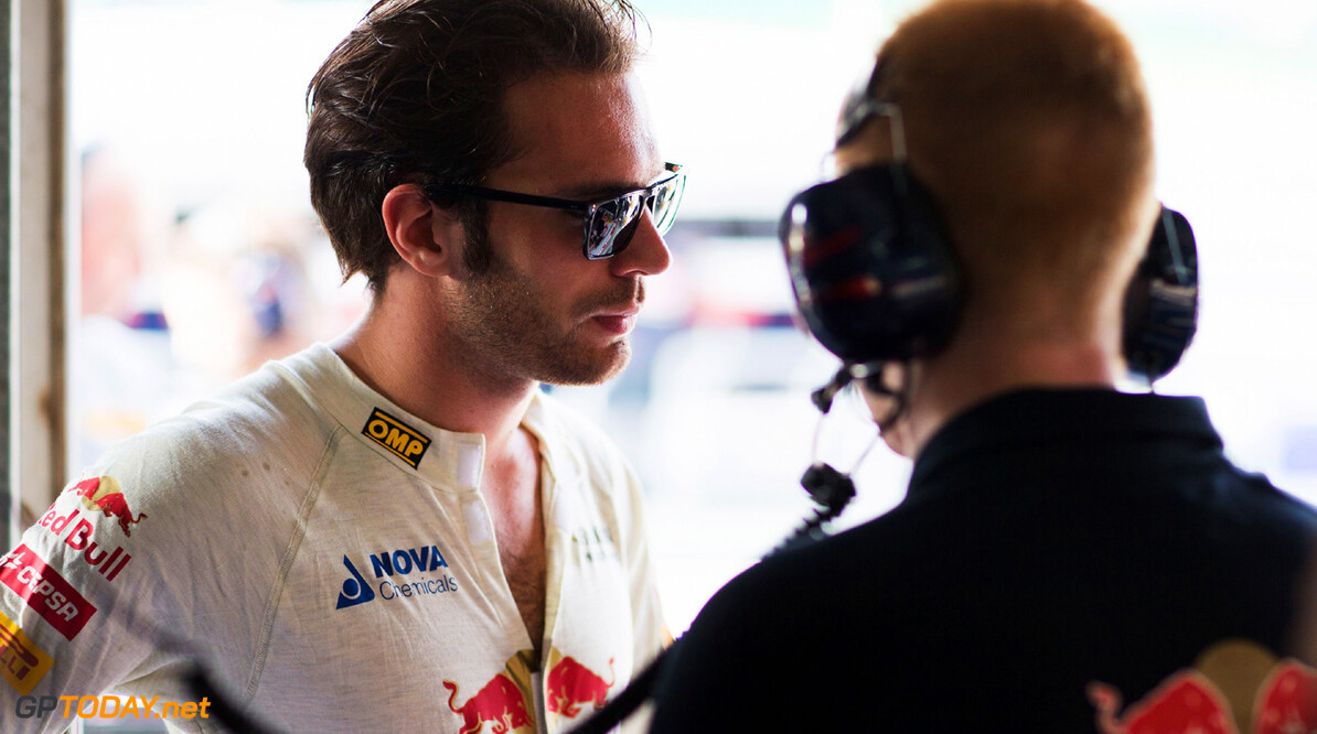 163375680KR00155_F1_Grand_P
KUALA LUMPUR, MALAYSIA - MARCH 22:  Jean-Eric Vergne of France and Scuderia Toro Rosso talks with his race engineer Phil Charles during practice for the Malaysian Formula One Grand Prix at the Sepang Circuit on March 22, 2013 in Kuala Lumpur, Malaysia.  (Photo by Peter Fox/Getty Images) *** Local Caption *** Jean-Eric Vergne; Phil Charles
F1 Grand Prix of Malaysia - Practice
Peter Fox
Kuala Lumpur
Malaysia

Formula One Racing formula 1 Auto Racing Malaysia F1 Grand Prix Malaysian Formula One Grand Pri Formula One Grand Prix