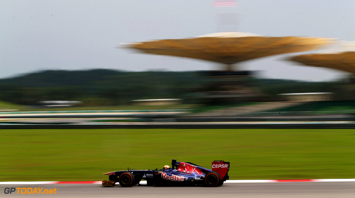 163375680KR00325_F1_Grand_P
KUALA LUMPUR, MALAYSIA - MARCH 22:  Jean-Eric Vergne of France and Scuderia Toro Rosso drives during practice for the Malaysian Formula One Grand Prix at the Sepang Circuit on March 22, 2013 in Kuala Lumpur, Malaysia.  (Photo by Mark Thompson/Getty Images) *** Local Caption *** Jean-Eric Vergne
F1 Grand Prix of Malaysia - Practice
Mark Thompson
Kuala Lumpur
Malaysia

Formula One Racing formula 1 Auto Racing Malaysia F1 Grand Prix Malaysian Formula One Grand Pri Formula One Grand Prix