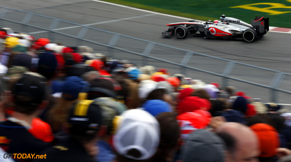 Jenson Button in action