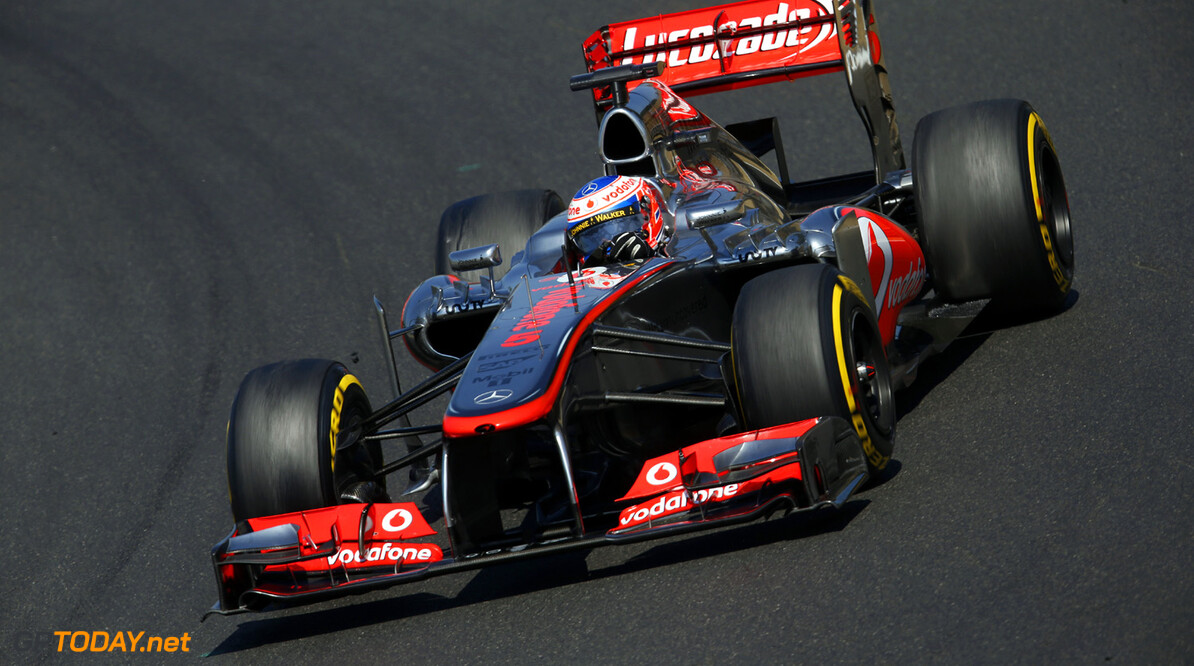 Jenson Button in action