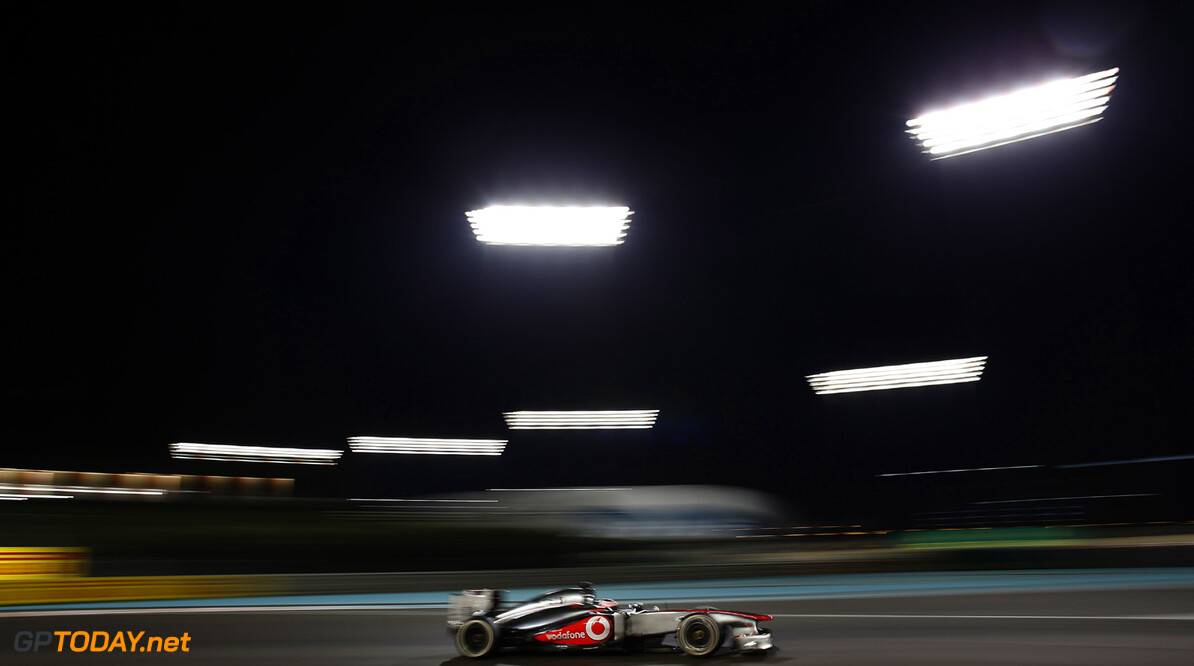 Jenson Button on track