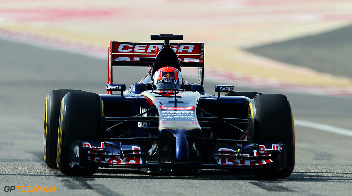 474101321XX00023_F1_Testing
BAHRAIN, BAHRAIN - FEBRUARY 27:  Daniil Kvyat of Russia and Scuderia Toro Rosso drives during day one of Formula One Winter Testing at the Bahrain International Circuit on February 27, 2014 in Bahrain, Bahrain.  (Photo by Mark Thompson/Getty Images) *** Local Caption *** Daniil Kvyat
F1 Testing in Bahrain - Day One
Mark Thompson
Bahrain
Bahrain

Formula One Racing