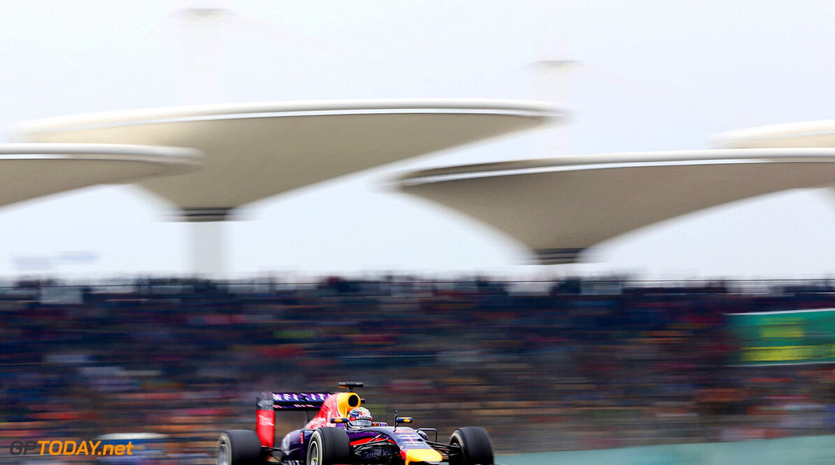 SHANGHAI, CHINA - APRIL 20:  Sebastian Vettel of Germany and Infiniti Red Bull Racing drives during the Chinese Formula One Grand Prix at the Shanghai International Circuit on April 20, 2014 in Shanghai, China.  (Photo by Mark Thompson/Getty Images) *** Local Caption *** Sebastian Vettel
F1 Grand Prix of China
Mark Thompson
Shanghai
China

Formula One Racing formula 1 Auto Racing Formula 1 Grand Prix of China Chinese Formula One Grand Prix Formula One Grand Prix