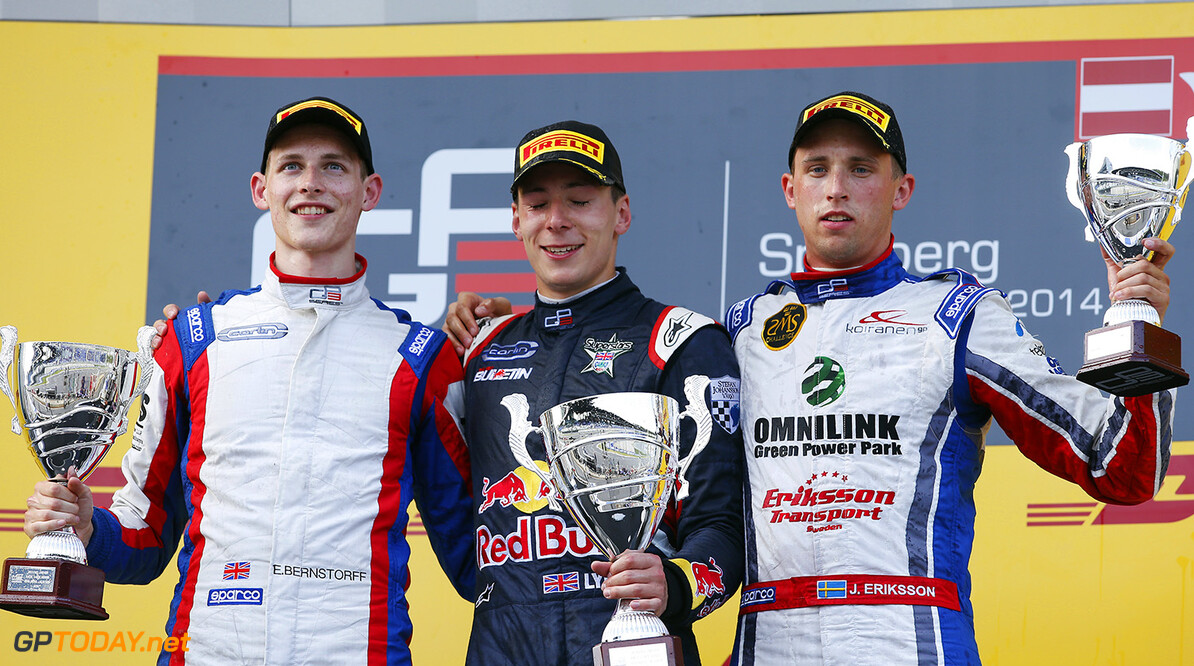 _W2Q1055.jpg
2014 GP3 Series Round 2.
Red Bull Ring, Spielberg, Austria.
Saturday 21 June 2014.
Alex Lynn (GBR, Carlin), Emil Bernstorff (GBR, Carlin) & Jimmy Eriksson (SWE, Koiranen GP) 
Photo: Glenn Dunbar/GP3 Series Media Service.
ref: Digital Image _W2Q1055
--------------------
Glenn Dunbar / GP3
2014 GP3 Series
Round 2 - Spielberg, Austria
21 June 2014
(C)2014 Glenn Dunbar / GP3 all rights reserved
2014 GP3 Series Round 2.
Red Bull Ring, Spielberg, Austria.
Saturday 21 June 2014.
Alex Lynn (GBR, Carlin), Emil Bernstorff (GBR, Carlin) & Jimmy Eriksson (SWE, Koiranen GP) 
Photo: Glenn Dunbar/GP3 Series Media Service.
ref: Digital Image _W2Q1055
Glenn Dunbar



race one