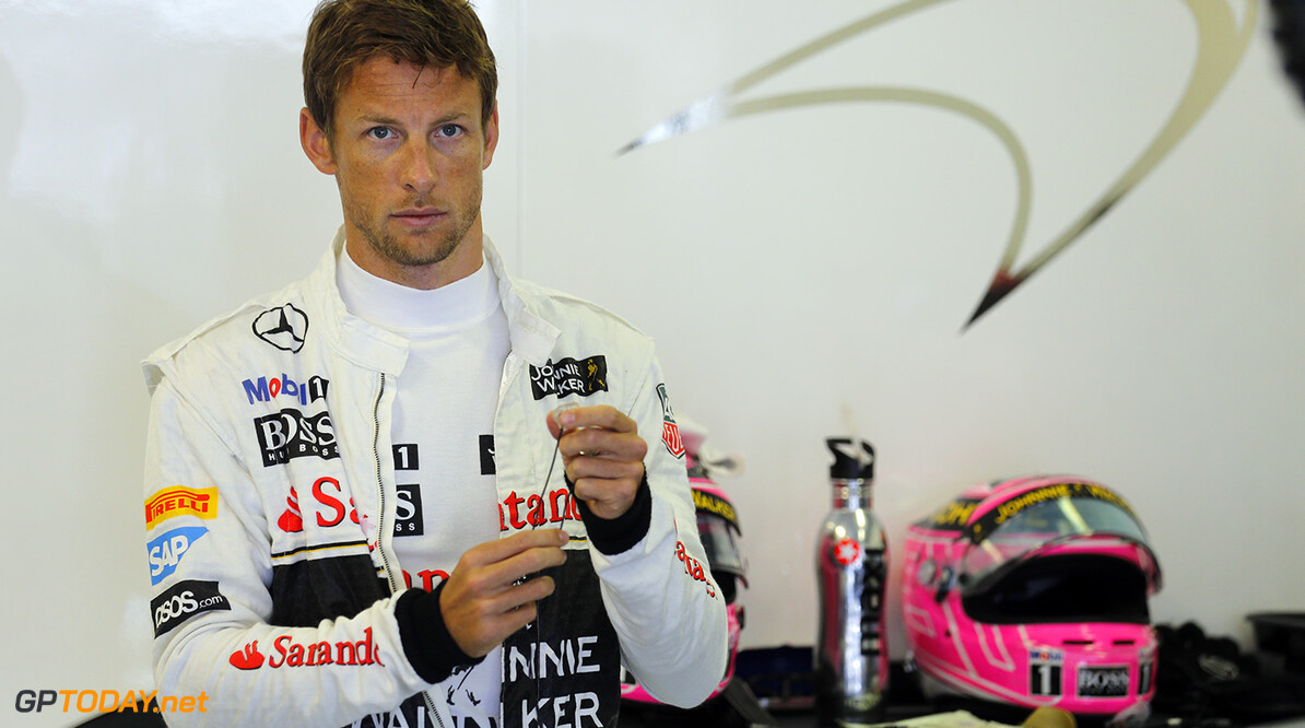 Jenson Button in the garage.

Steven Tee
