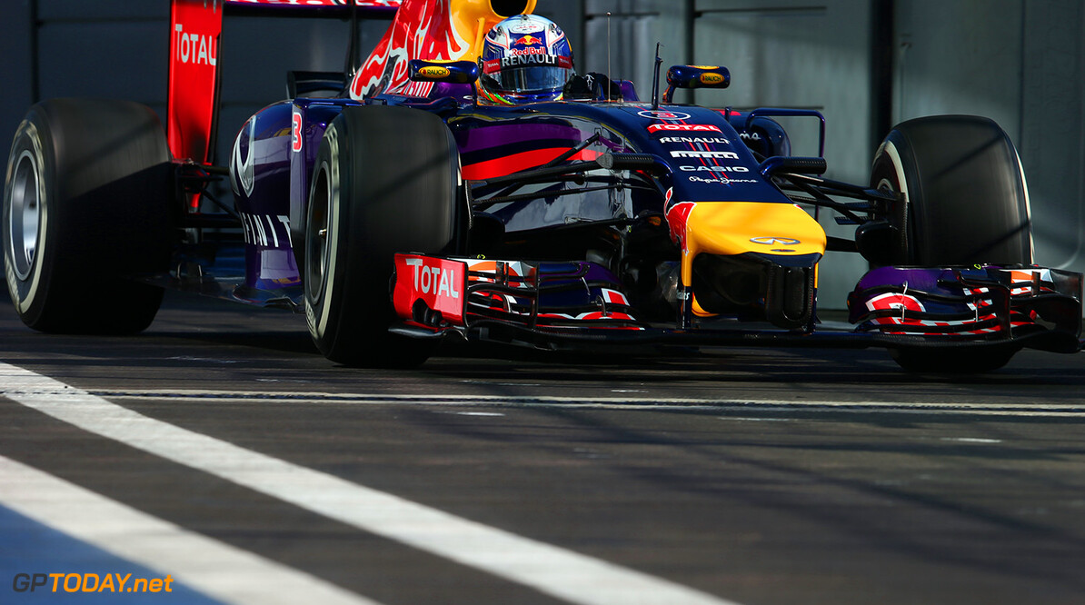 SOCHI, RUSSIA - OCTOBER 10:  Daniel Ricciardo of Australia and Infiniti Red Bull Racing drives during practice ahead of the Russian Formula One Grand Prix at Sochi Autodrom on October 10, 2014 in Sochi, Russia.  (Photo by Mark Thompson/Getty Images) *** Local Caption *** Daniel Ricciardo
F1 Grand Prix of Russia - Practice
Mark Thompson
Sochi
Russia

formula one racing