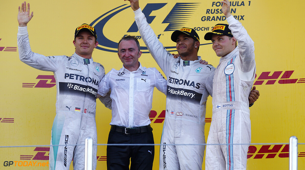 Mercedes celebrates constuctors title in both factories