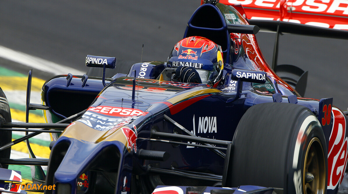 VERSTAPPEN Max (NL) Test Driver Toro Rosso Str9 Renault action   during the 2014 Formula One World Championship, Brazil Grand Prix from November 6th to 9th 2014 in Sao Paulo, Brazil. Photo Frederic Le Floch / DPPI.
F1 - BRAZIL GRAND PRIX 2014
FREDERIC LE FLOC H
Sao Paulo
Bresil

Auto Car BRESIL f1 formula 1 Formula One FORMULE 1 FORMULE UN Grand Prix MONOPLACE Motorsport november NOVEMBRE Race UNIPLACE UNITED BRESILIEN BRAZILIAN WORLD CHAMPIONSHIP