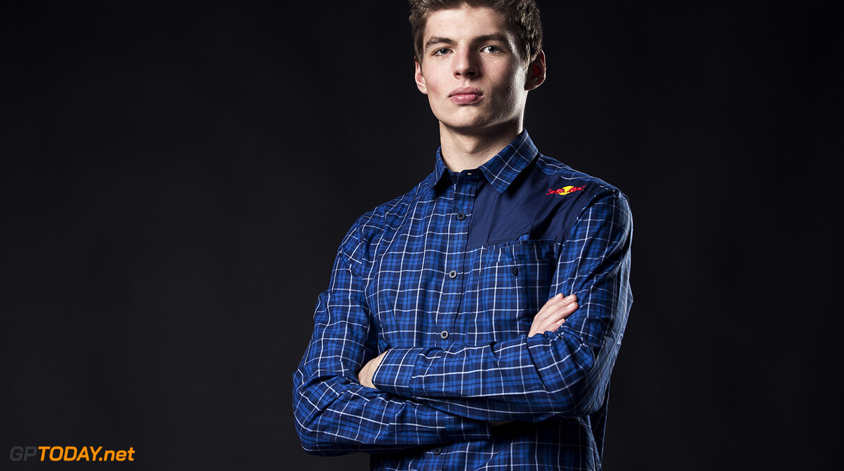 Max Verstappen poses for a portrait in Hangar 7, Salzburg, Austria on December 1st, 2014 // David Robinson/Red Bull Content Pool // P-20141202-00753 // Usage for editorial use only // Please go to www.redbullcontentpool.com for further information. // 
Max Verstappen - Portrait
David Robinson



P-20141202-00753