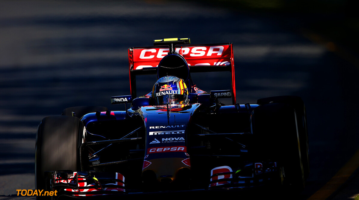 MELBOURNE, AUSTRALIA - MARCH 13:  Carlos Sainz of Spain and Scuderia Toro Rosso drives during practice for the Australian Formula One Grand Prix at Albert Park on March 13, 2015 in Melbourne, Australia.  (Photo by Mark Thompson/Getty Images) *** Local Caption *** Carlos Sainz
Australian F1 Grand Prix - Practice
Mark Thompson
Melbourne
Australia

Formula One Racing formula 1 Auto Racing Formula 1 Australian Grand Prix Australian Formula One Grand Prix Formula One Grand Prix Australia F1 Grand Prix