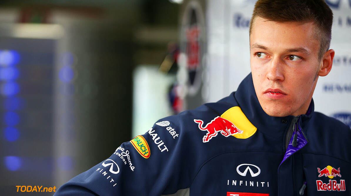 SHANGHAI, CHINA - APRIL 10:  Daniil Kvyat of Russia and Infiniti Red Bull Racing  looks on during practice for the Formula One Grand Prix of China at Shanghai International Circuit on April 10, 2015 in Shanghai, China.  (Photo by Mark Thompson/Getty Images) // Getty Images/Red Bull Content Pool // P-20150410-00281 // Usage for editorial use only // Please go to www.redbullcontentpool.com for further information. // 
F1 Grand Prix of China - Practice
Mark Thompson
Shanghai
China

P-20150410-00281