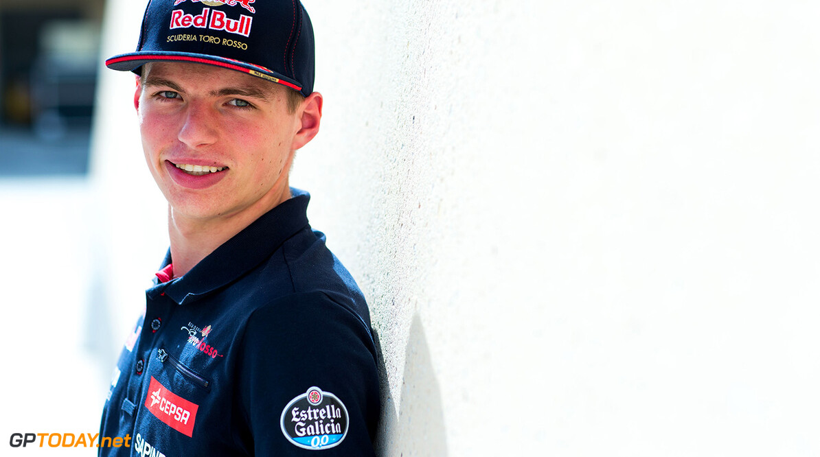 527734971PF003_F1_Grand_Pri
BAHRAIN, BAHRAIN - APRIL 16:  Max Verstappen of Scuderia Toro Rosso and The Netherlands during previews to the Bahrain Formula One Grand Prix at Bahrain International Circuit on April 16, 2015 in Bahrain, Bahrain.  (Photo by Peter Fox/Getty Images) *** Local Caption *** Max Verstappen
F1 Grand Prix of Bahrain - Previews
Peter Fox
Bahrain
Bahrain

formula 1 Formula One Racing Auto Racing Formula 1 Grand Prix of Bahrain Bahrain Formula One Grand Prix Formula One Grand Prix