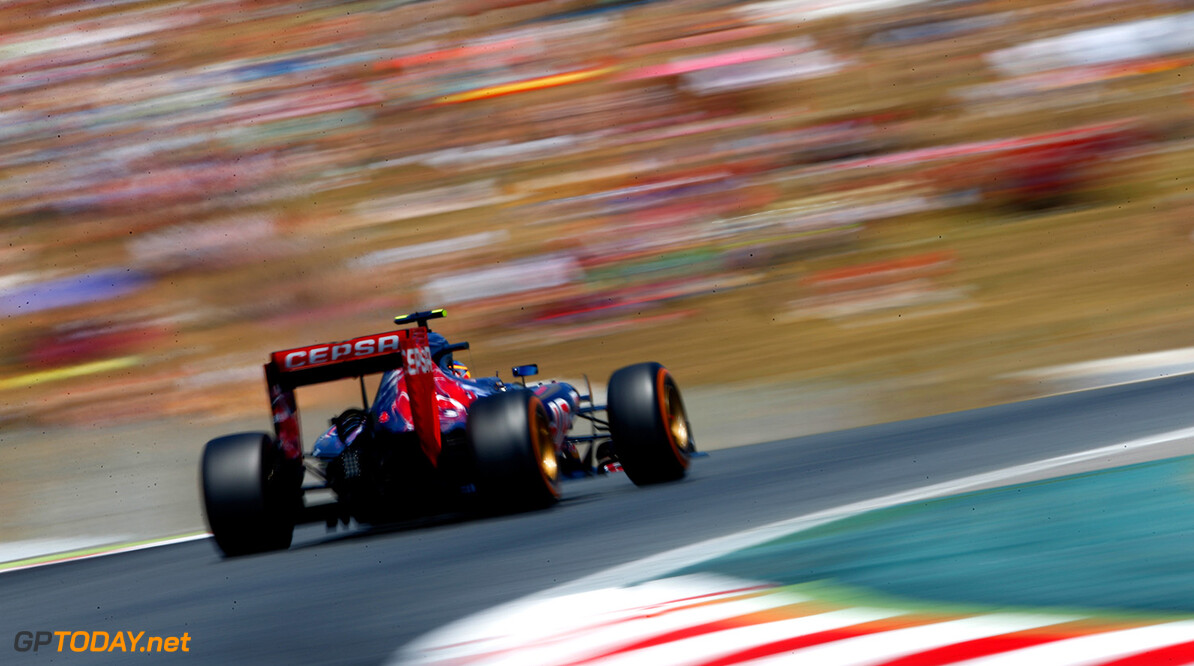 MONTMELO, SPAIN - MAY 10:  Carlos Sainz of Spain and Scuderia Toro Rosso drives during the Spanish Formula One Grand Prix at Circuit de Catalunya on May 10, 2015 in Montmelo, Spain.  (Photo by Paul Gilham/Getty Images) *** Local Caption *** Carlos Sainz
Spanish F1 Grand Prix
Paul Gilham
Montmelo
Spain

Formula One Racing formula 1 Auto Racing Spain F1 Grand Prix Spanish Formula One Grand Prix Formula One Grand Prix