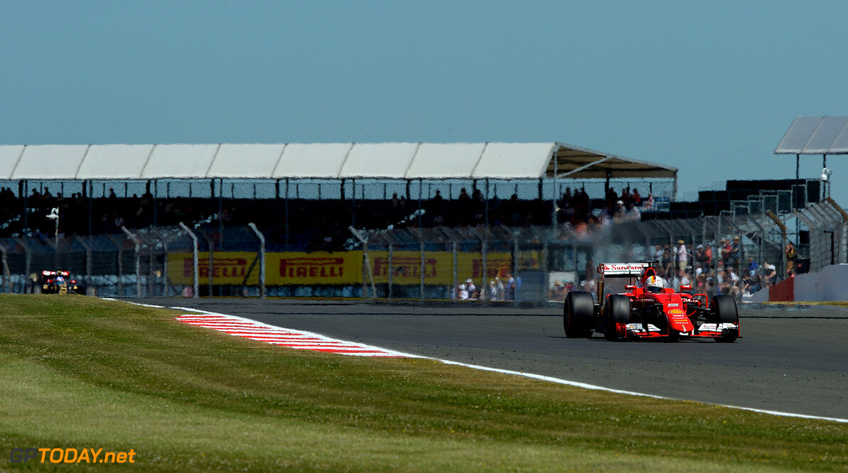 Ferrari maakte pas op de plaats op Silverstone