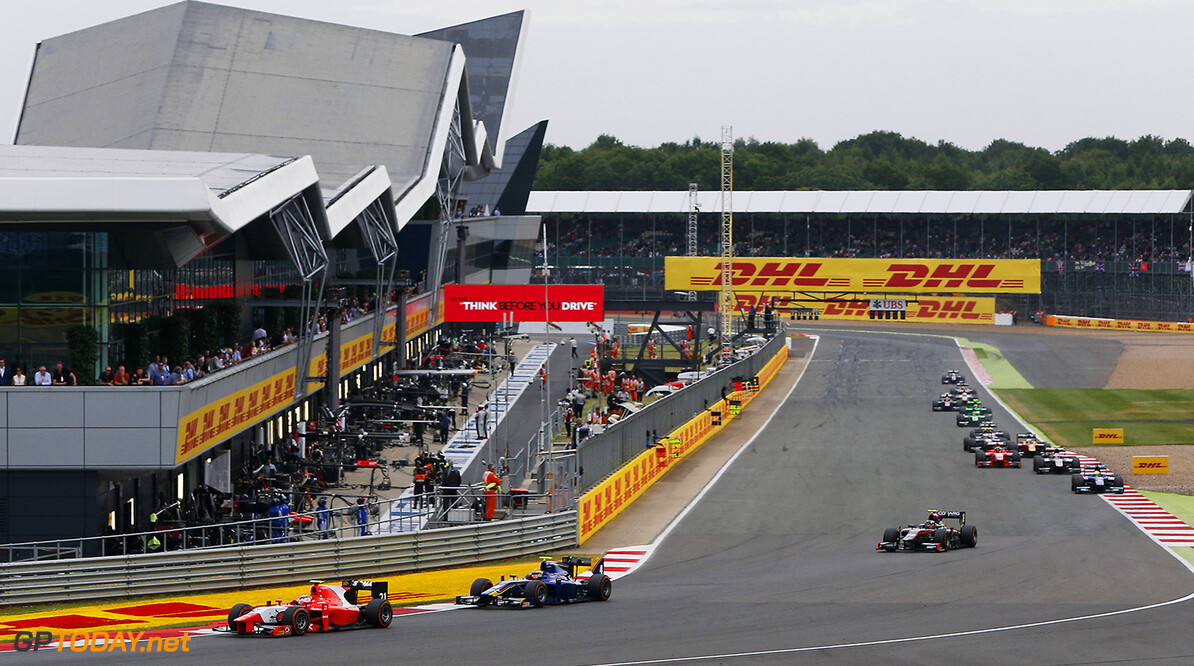 2015 GP2 Series Round 5.
Silverstone, Northamptonshire, England.
Sunday 5 July 2015.
Norman Nato (FRA, Arden International) leads Johnny Cecotto (VEN, Carlin).
Photo: Zak Mauger/GP2 Series Media Service.
ref: Digital Image _L0U5384


Zak Mauger



Race Two 2 Sprint action