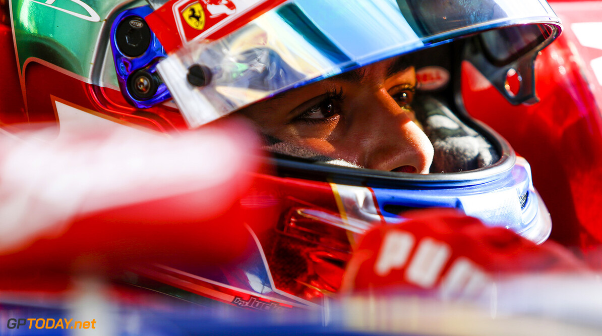 Antonio Fuoco in action for Pirelli and Ferrari in Abu Dhabi