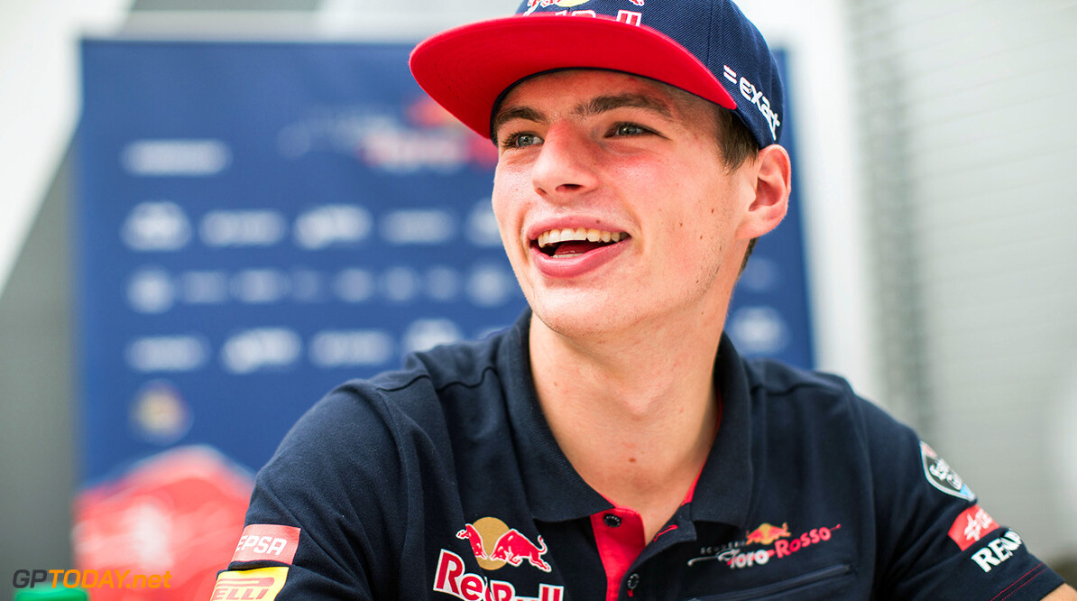 SINGAPORE - SEPTEMBER 17:  Max Verstappen of Scuderia Toro Rosso and The Netherlands during previews to the Formula One Grand Prix of Singapore at Marina Bay Street Circuit on September 17, 2015 in Singapore.  (Photo by Peter Fox/Getty Images) // Getty Images/Red Bull Content Pool // P-20150917-00105 // Usage for editorial use only // Please go to www.redbullcontentpool.com for further information. // 
F1 Grand Prix of Singapore - Previews
Peter Fox
Singapore
Singapore

P-20150917-00105