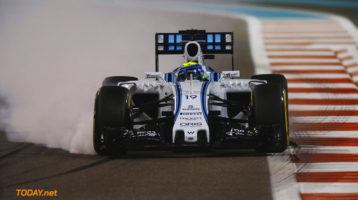Yas Marina Circuit, Abu Dhabi, United Arab Emirates.
Friday 27 November 2015.
Felipe Massa, Williams FW37 Mercedes.
Photo: Glenn Dunbar/Williams
ref: Digital Image W89P9582





Action