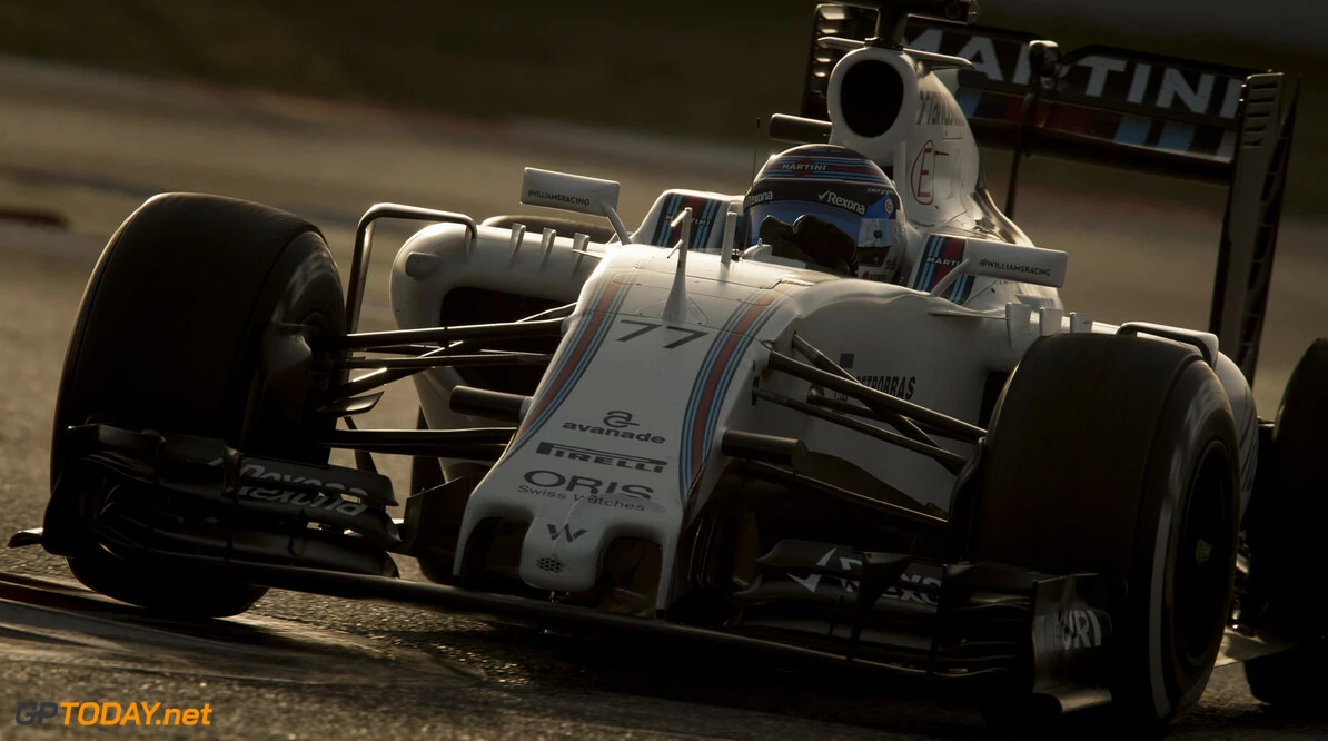 160222RF21403
BARCELONA, SPAIN - 22 FEBRUARY 2016: #77 Valtteri Bottas (FIN), Williams Martini Racing, during day 1 of Formula 1's Pre-Season Test at Circuit de Barcelona-Catalunya.
Formula 1's Pre-Season Test
Ronald Fleurbaaij
Barcelona
Spain

Sport Sports Autosport Motorsports Auto Car Racewagen Race Car Formule 1 Formula 1 F1 FIA Formula One World Championship Spain Spanje Circuit de Barcelona-Catalunya Pre-Season Test