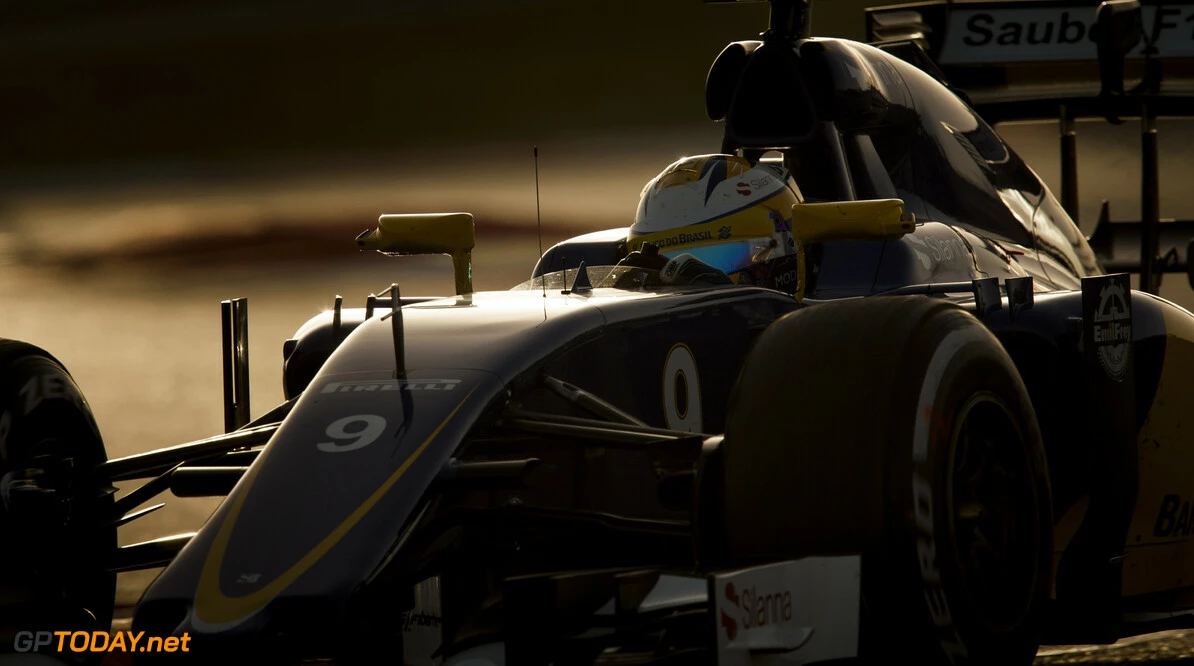 160222RF21539
BARCELONA, SPAIN - 22 FEBRUARY 2016: #9 Marcus Ericsson (SWE), Sauber F1 Team, during day 1 of Formula 1's Pre-Season Test at Circuit de Barcelona-Catalunya.
Formula 1's Pre-Season Test
Ronald Fleurbaaij
Barcelona
Spain

Sport Sports Autosport Motorsports Auto Car Racewagen Race Car Formule 1 Formula 1 F1 FIA Formula One World Championship Spain Spanje Circuit de Barcelona-Catalunya Pre-Season Test
