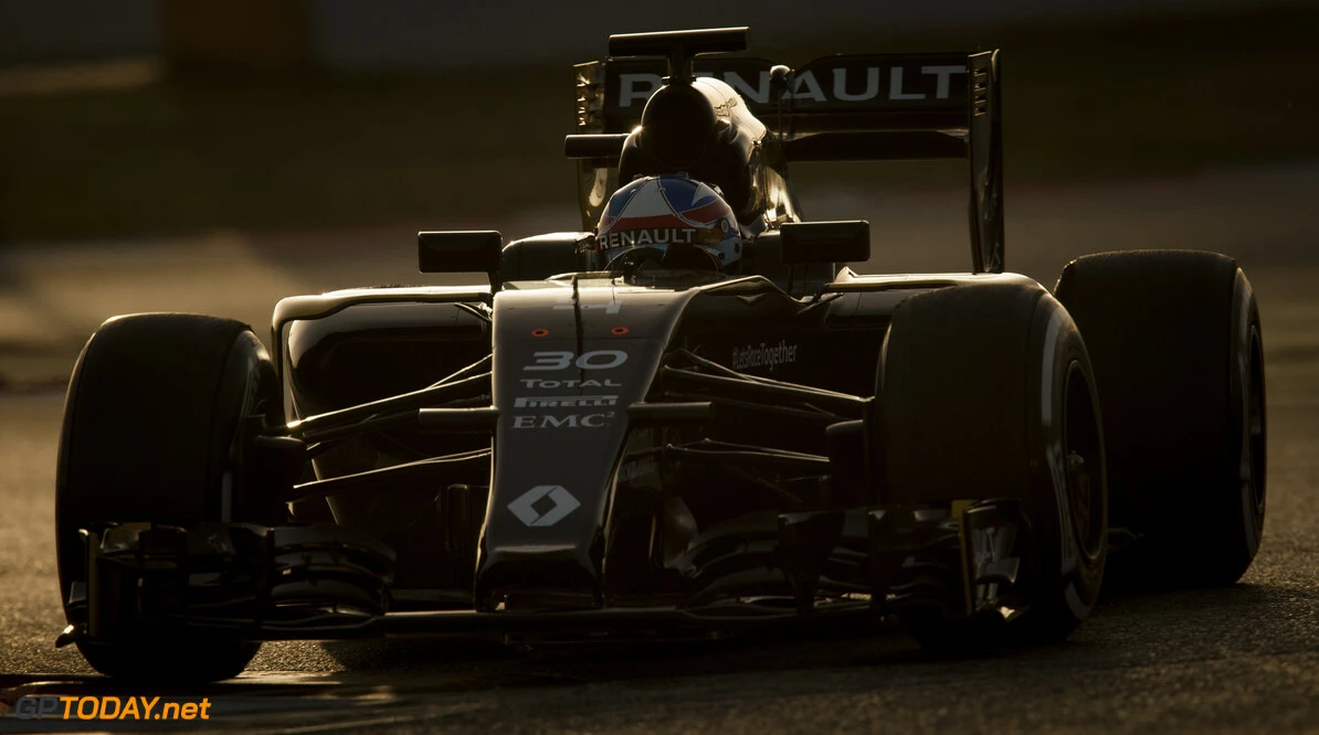 160222RF21566
BARCELONA, SPAIN - 22 FEBRUARY 2016: #30 Jolyon Palme (GBR), Renault Sport Formula One Team, during day 1 of Formula 1's Pre-Season Test at Circuit de Barcelona-Catalunya.
Formula 1's Pre-Season Test
Ronald Fleurbaaij
Barcelona
Spain

Sport Sports Autosport Motorsports Auto Car Racewagen Race Car Formule 1 Formula 1 F1 FIA Formula One World Championship Spain Spanje Circuit de Barcelona-Catalunya Pre-Season Test