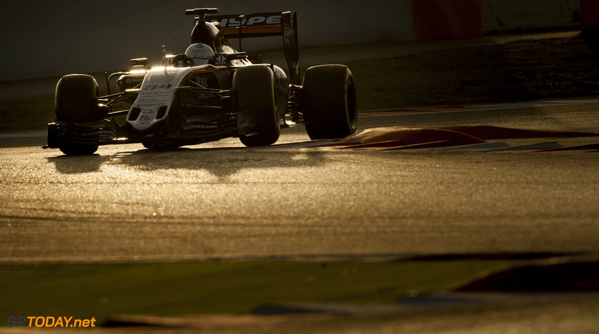 160222RF21569
BARCELONA, SPAIN - 22 FEBRUARY 2016: Sahara Force India F1 Team test and reserve driver #34 Alfonso Celis jr (MEX) during day 1 of Formula 1's Pre-Season Test at Circuit de Barcelona-Catalunya.
Formula 1's Pre-Season Test
Ronald Fleurbaaij
Barcelona
Spain

Sport Sports Autosport Motorsports Auto Car Racewagen Race Car Formule 1 Formula 1 F1 FIA Formula One World Championship Spain Spanje Circuit de Barcelona-Catalunya Pre-Season Test