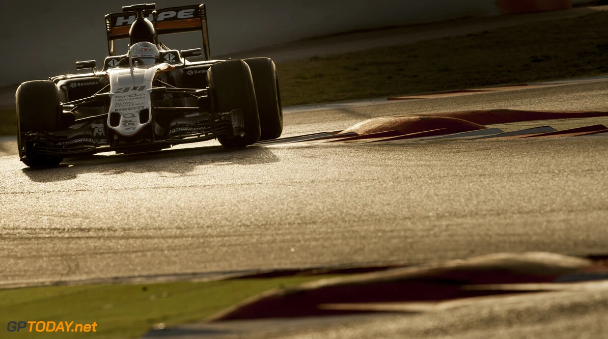 160222RF21459
BARCELONA, SPAIN - 22 FEBRUARY 2016: Sahara Force India F1 Team test and reserve driver #34 Alfonso Celis jr (MEX) during day 1 of Formula 1's Pre-Season Test at Circuit de Barcelona-Catalunya.
Formula 1's Pre-Season Test
Ronald Fleurbaaij
Barcelona
Spain

Sport Sports Autosport Motorsports Auto Car Racewagen Race Car Formule 1 Formula 1 F1 FIA Formula One World Championship Spain Spanje Circuit de Barcelona-Catalunya Pre-Season Test