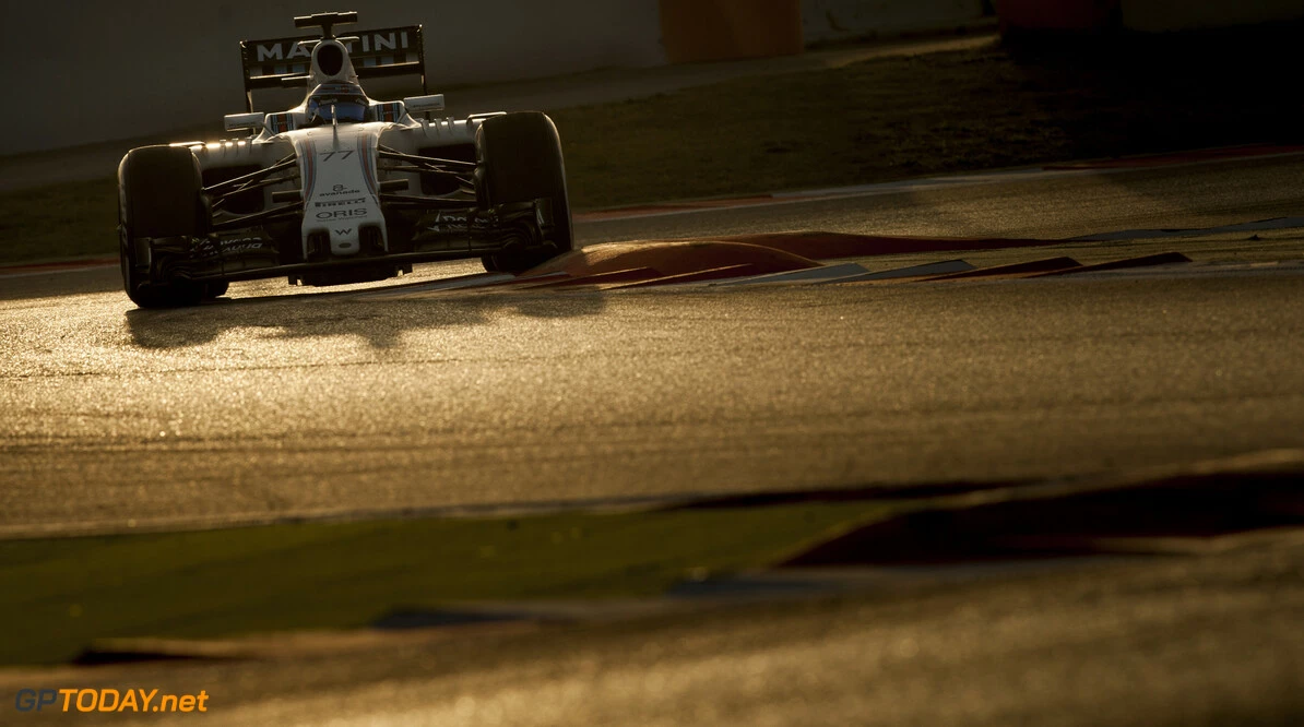 160222RF21583
BARCELONA, SPAIN - 22 FEBRUARY 2016: #77 Valtteri Bottas (FIN), Williams Martini Racing, during day 1 of Formula 1's Pre-Season Test at Circuit de Barcelona-Catalunya.
Formula 1's Pre-Season Test
Ronald Fleurbaaij
Barcelona
Spain

Sport Sports Autosport Motorsports Auto Car Racewagen Race Car Formule 1 Formula 1 F1 FIA Formula One World Championship Spain Spanje Circuit de Barcelona-Catalunya Pre-Season Test