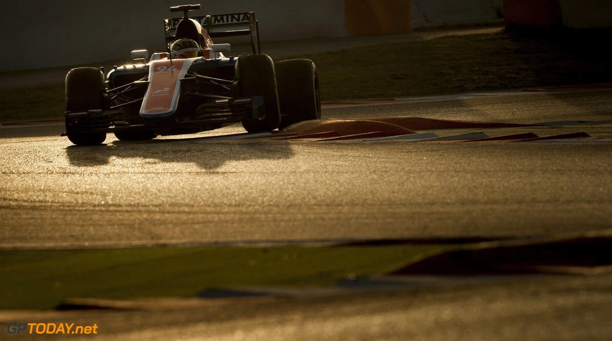 160222RF21575
BARCELONA, SPAIN - 22 FEBRUARY 2016: #94 Pascal Wehrlein (DEU), Manor Racing, during day 1 of Formula 1's Pre-Season Test at Circuit de Barcelona-Catalunya.
Formula 1's Pre-Season Test
Ronald Fleurbaaij
Barcelona
Spain

Sport Sports Autosport Motorsports Auto Car Racewagen Race Car Formule 1 Formula 1 F1 FIA Formula One World Championship Spain Spanje Circuit de Barcelona-Catalunya Pre-Season Test