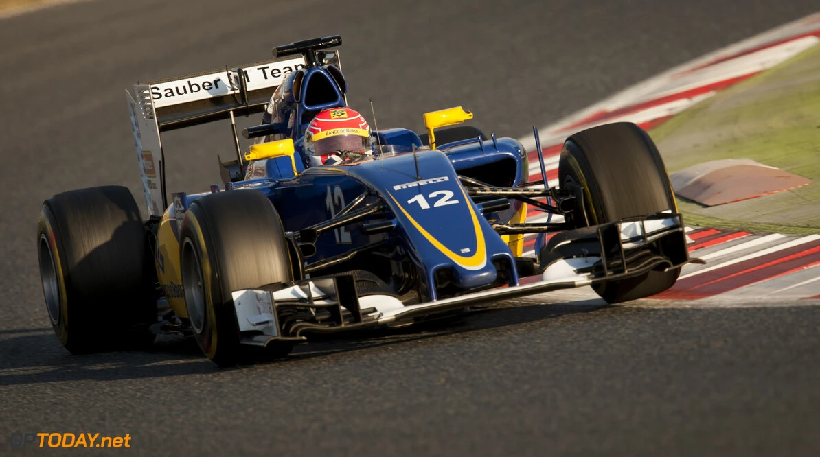 160224RF23724
BARCELONA, SPAIN - 24 FEBRUARY 2016: #12 Felipe Nasr (BRA), Sauber F1 Team, during day 1 of Formula 1's Pre-Season Test at Circuit de Barcelona-Catalunya.
Formula 1's Pre-Season Test
Ronald Fleurbaaij
Barcelona
Spain

Sport Sports Autosport Motorsports Auto Car Racewagen Race Car Formule 1 Formula 1 F1 FIA Formula One World Championship Spain Spanje Circuit de Barcelona-Catalunya Pre-Season Test
