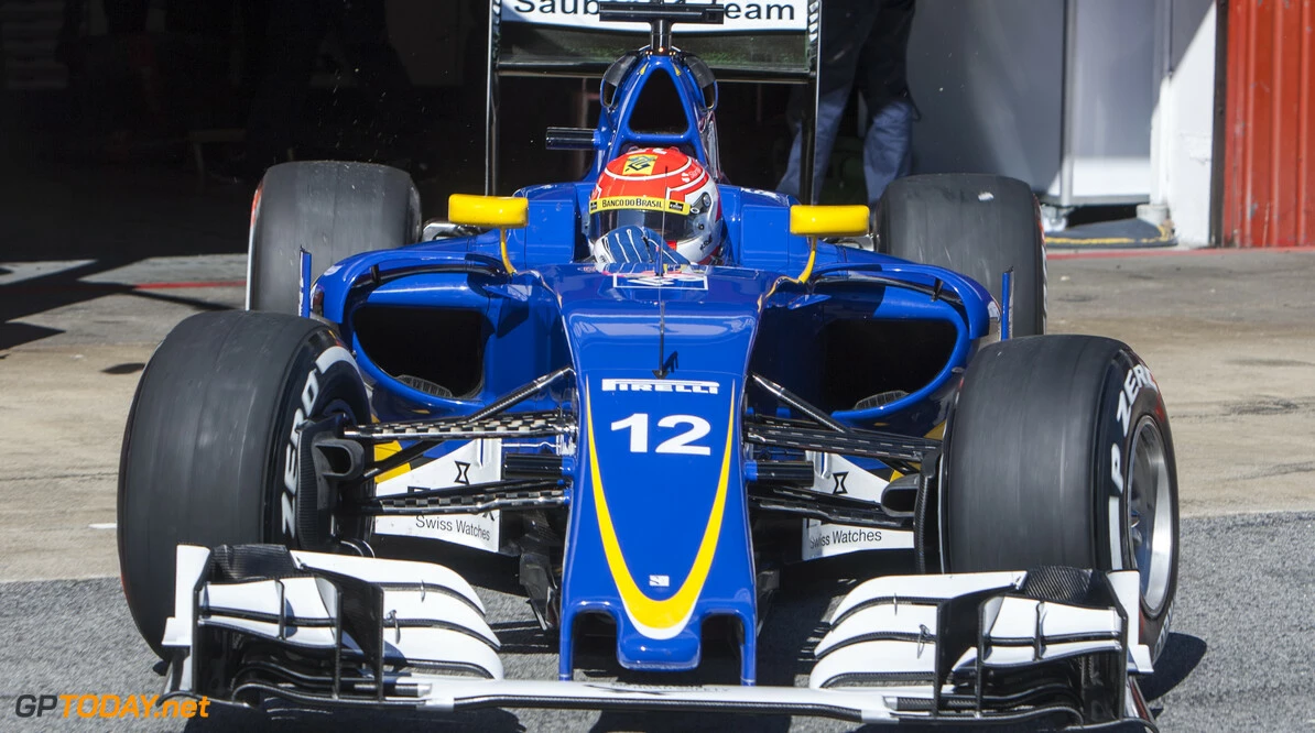 160301RF15051
BARCELONA, SPAIN - 1 MARCH 2016: #12 Felipe Nasr (BRA), Sauber F1 Team, during day 5 of Formula 1's Pre-Season Test at Circuit de Barcelona-Catalunya.
Formula 1's Pre-Season Test
Ronald Fleurbaaij
Barcelona
Spain

Sport Sports Autosport Motorsports Auto Car Racewagen Race Car Formule 1 Formula 1 F1 FIA Formula One World Championship Spain Spanje Circuit de Barcelona-Catalunya Pre-Season Test