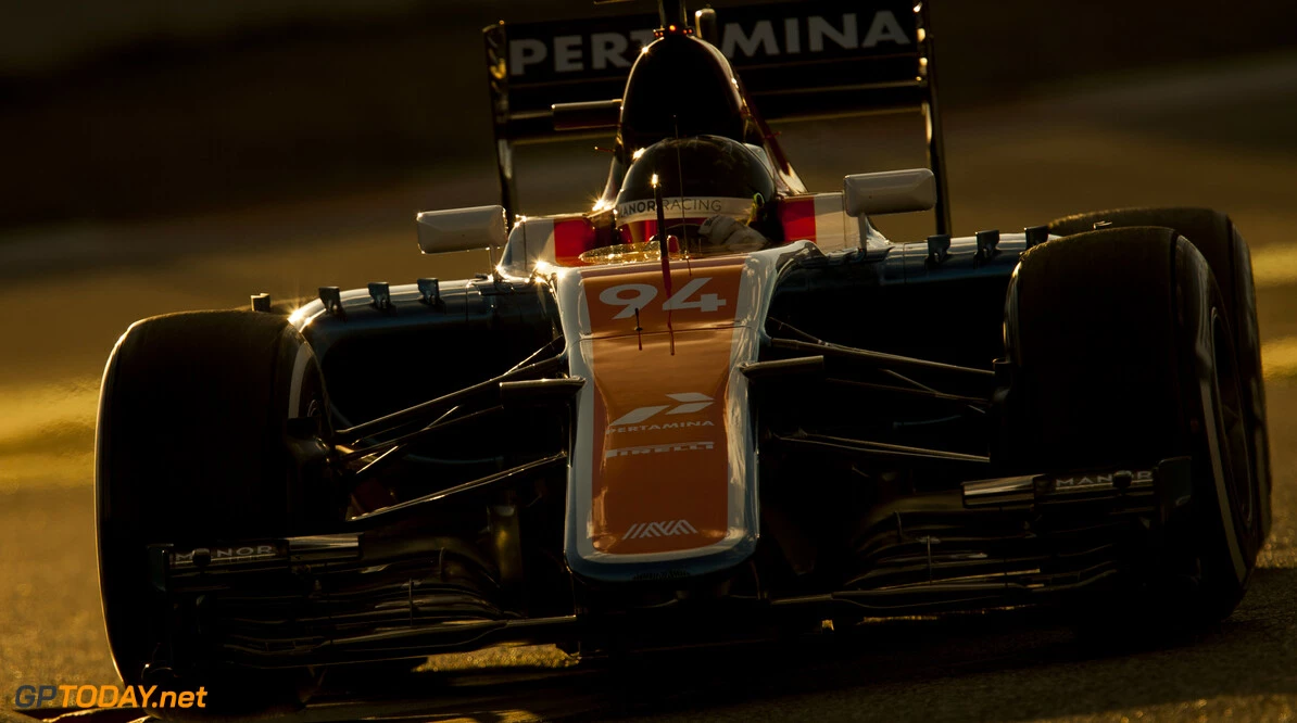 160303RF27665
BARCELONA, SPAIN - 3 MARCH 2016: #94 Pascal Wehrlein (DEU), Manor Racing, during day 7 of Formula 1's Pre-Season Test at Circuit de Barcelona-Catalunya.
Formula 1's Pre-Season Test
Ronald Fleurbaaij
Barcelona
Spain

Sport Sports Autosport Motorsports Auto Car Racewagen Race Car Formule 1 Formula 1 F1 FIA Formula One World Championship Spain Spanje Circuit de Barcelona-Catalunya Pre-Season Test