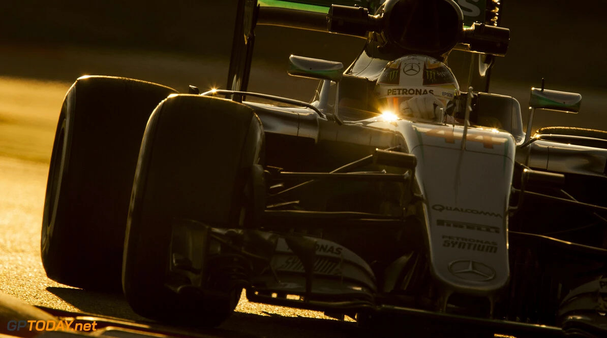 160303RF27734
BARCELONA, SPAIN - 3 MARCH 2016: #44 Lewis Hamilton (GBR), Mercedes AMG Petronas F1 Team, during day 7 of Formula 1's Pre-Season Test at Circuit de Barcelona-Catalunya.
Formula 1's Pre-Season Test
Ronald Fleurbaaij
Barcelona
Spain

Sport Sports Autosport Motorsports Auto Car Racewagen Race Car Formule 1 Formula 1 F1 FIA Formula One World Championship Spain Spanje Circuit de Barcelona-Catalunya Pre-Season Test