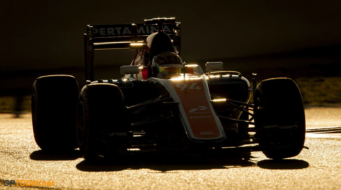 160303RF27592
BARCELONA, SPAIN - 3 MARCH 2016: #94 Pascal Wehrlein (DEU), Manor Racing, during day 7 of Formula 1's Pre-Season Test at Circuit de Barcelona-Catalunya.
Formula 1's Pre-Season Test
Ronald Fleurbaaij
Barcelona
Spain

Sport Sports Autosport Motorsports Auto Car Racewagen Race Car Formule 1 Formula 1 F1 FIA Formula One World Championship Spain Spanje Circuit de Barcelona-Catalunya Pre-Season Test