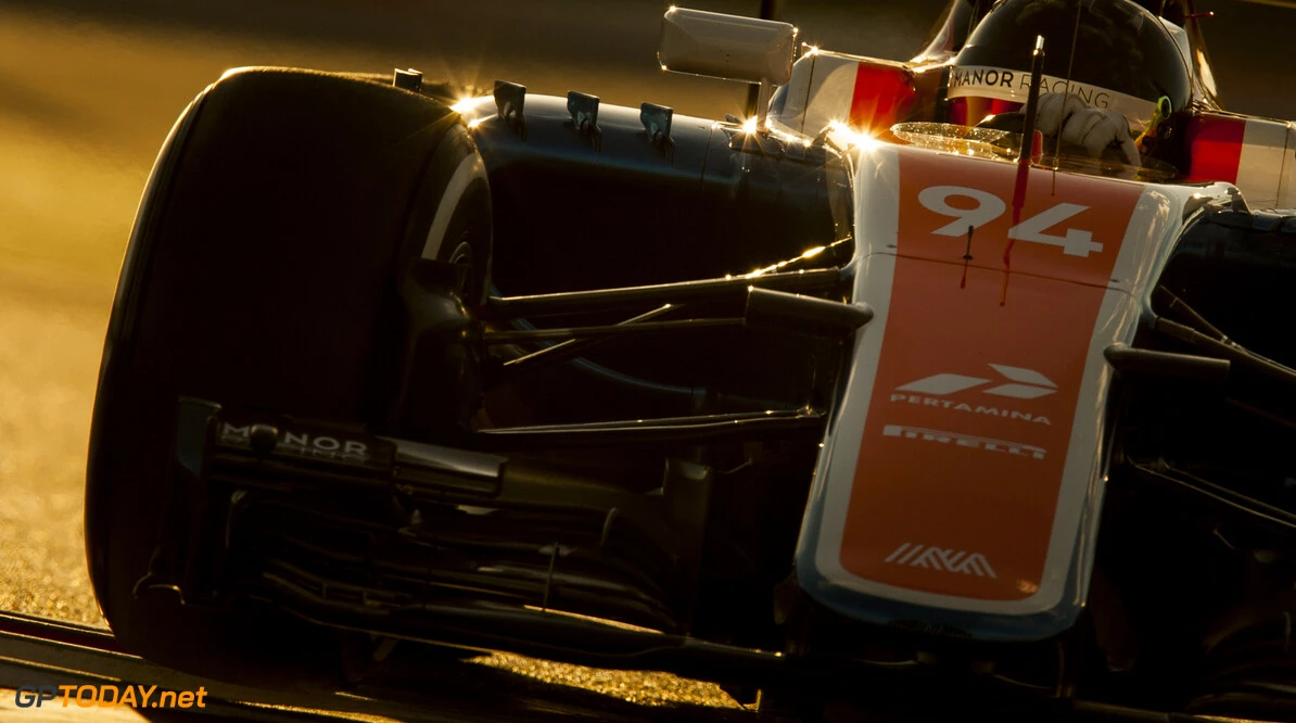 160303RF27691
BARCELONA, SPAIN - 3 MARCH 2016: #94 Pascal Wehrlein (DEU), Manor Racing, during day 7 of Formula 1's Pre-Season Test at Circuit de Barcelona-Catalunya.
Formula 1's Pre-Season Test
Ronald Fleurbaaij
Barcelona
Spain

Sport Sports Autosport Motorsports Auto Car Racewagen Race Car Formule 1 Formula 1 F1 FIA Formula One World Championship Spain Spanje Circuit de Barcelona-Catalunya Pre-Season Test