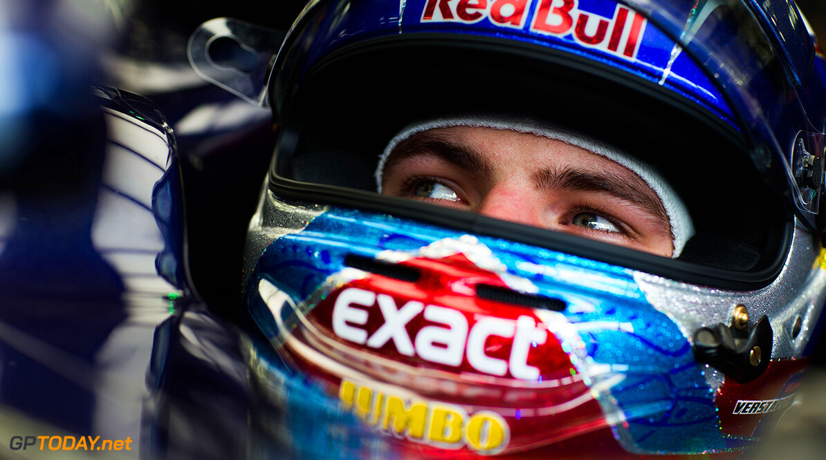SAKHIR, BAHRAIN - APRIL 01:  Max Verstappen of Scuderia Toro Rosso and The Netherlands during practice for the Bahrain Formula One Grand Prix at Bahrain International Circuit on April 1, 2016 in Sakhir, Bahrain.  (Photo by Peter Fox/Getty Images) // Getty Images / Red Bull Content Pool  // P-20160401-00627 // Usage for editorial use only // Please go to www.redbullcontentpool.com for further information. // 
F1 Grand Prix of Bahrain - Practice
Peter Fox
As Sakhir
Bahrain

P-20160401-00627