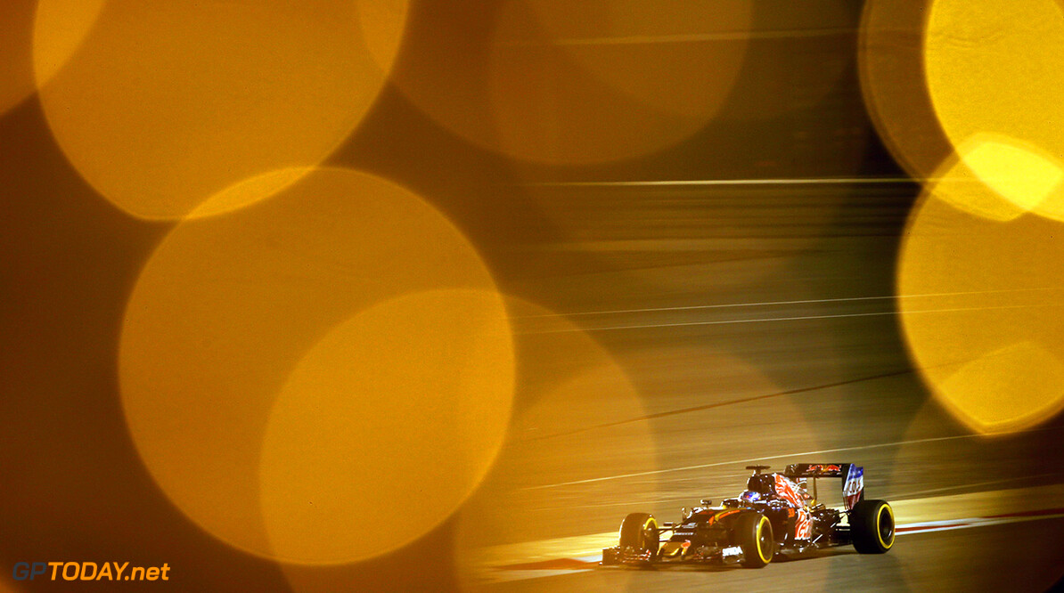 SAKHIR, BAHRAIN - APRIL 01: Max Verstappen of the Netherlands drives the (33) Scuderia Toro Rosso STR11 Ferrari 059/5 turbo on track during practice for the Bahrain Formula One Grand Prix at Bahrain International Circuit on April 1, 2016 in Sakhir, Bahrain.  (Photo by Lars Baron/Getty Images) // Getty Images / Red Bull Content Pool  // P-20160401-00755 // Usage for editorial use only // Please go to www.redbullcontentpool.com for further information. // 
F1 Grand Prix of Bahrain - Practice
Lars Baron
As Sakhir
Bahrain

P-20160401-00755